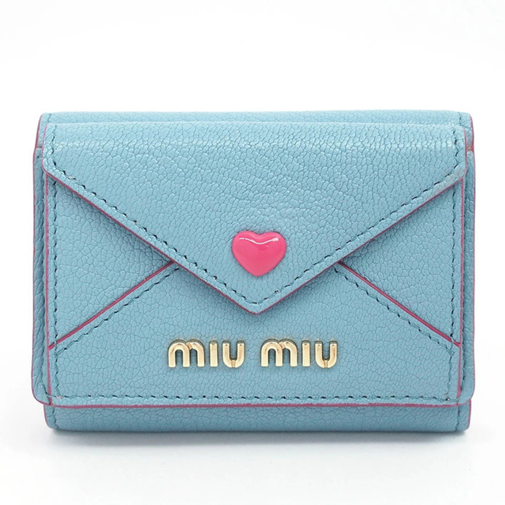 Miu Miu Heart Double Snap Wallet